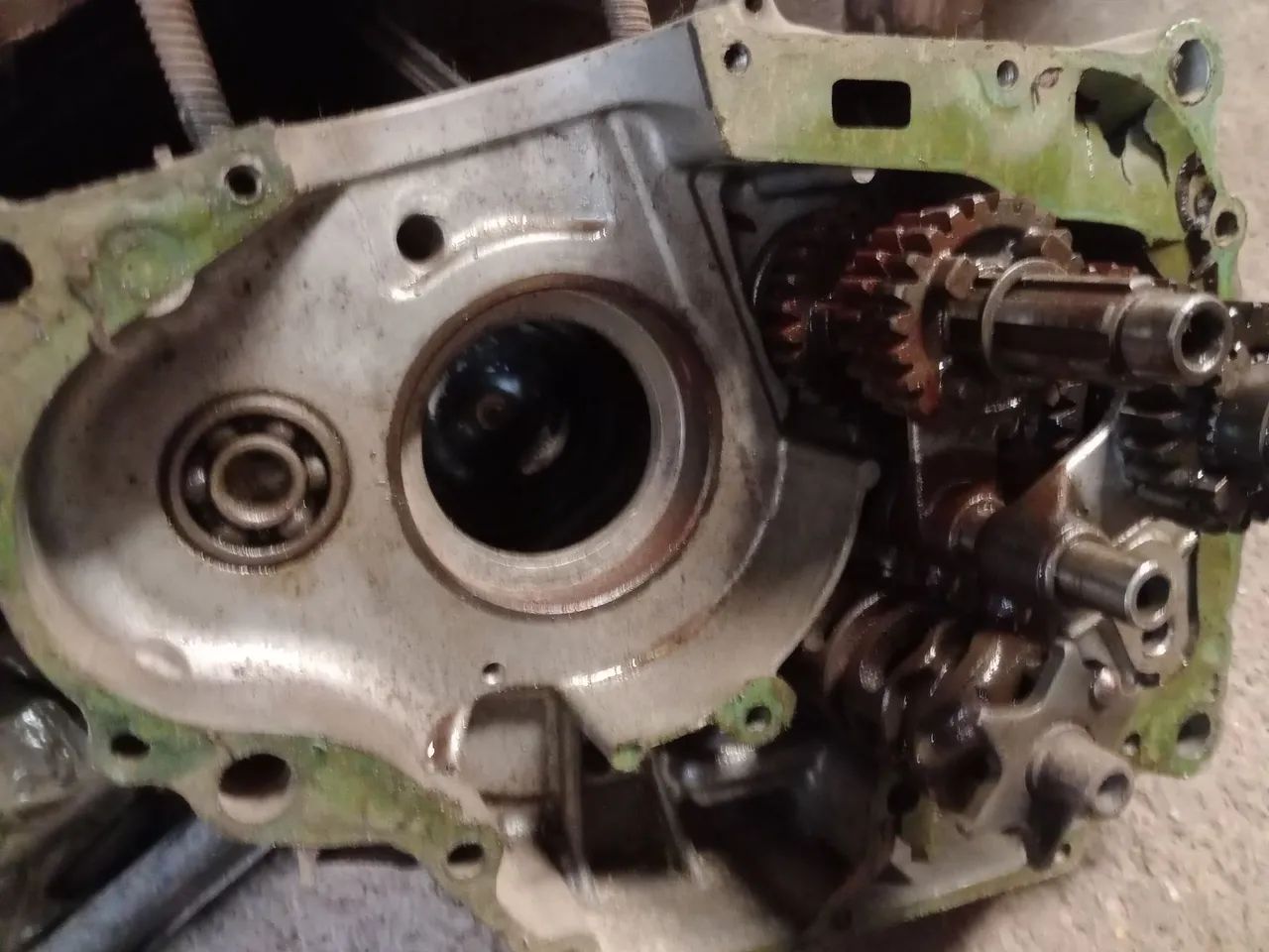 Câmbio completo tornado  bloco do motor