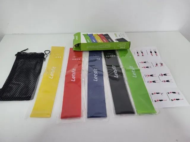 Conjunto de Bandas de Resistência LetsFit JSD01-Tamanho 60cm x 5cm (comprimento x largura) - Foto 4
