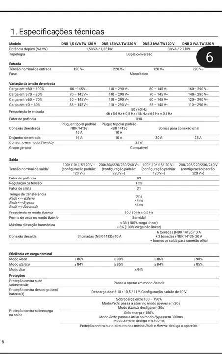  Nobreak Online DNB 3 kVA TW, INTELBRAS - Foto 3
