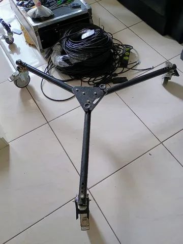 Dolly tripé para Gruas ou câmeras 150kg profissional 