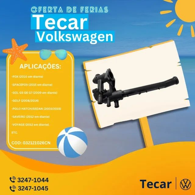 CARCAÇA DA VÁLVULA TERMOSTÁTICA GOL /GOLF/FOX/ETC