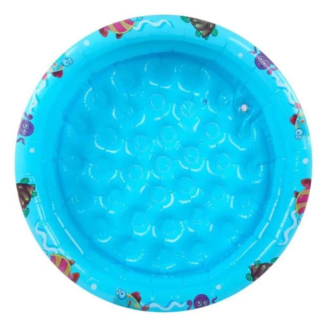 Piscina Infantil Sj-80cm Fundo Inflavel - Azul - Foto 3