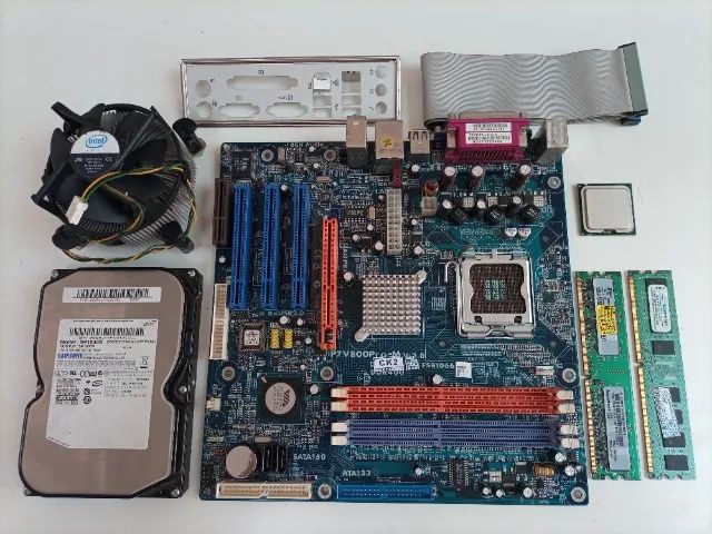 Kit Intel Core 2 Duo+placa Mãe+2gb.ram+cooler+hd160gb