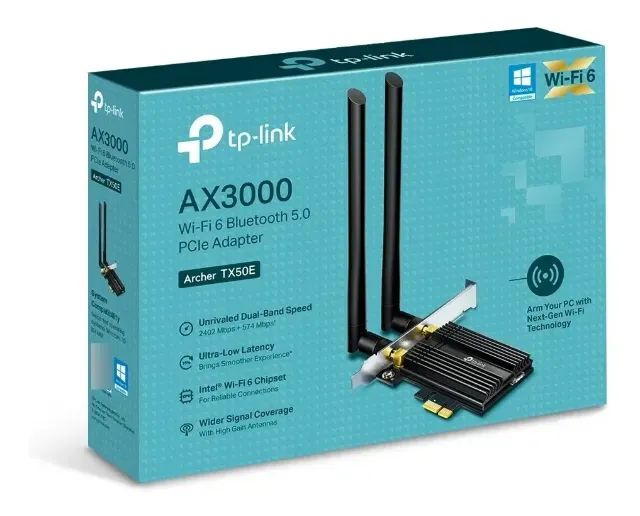 Adaptador archer TX50E pcie ax3000 wifi 6 bluetooth TP-Link