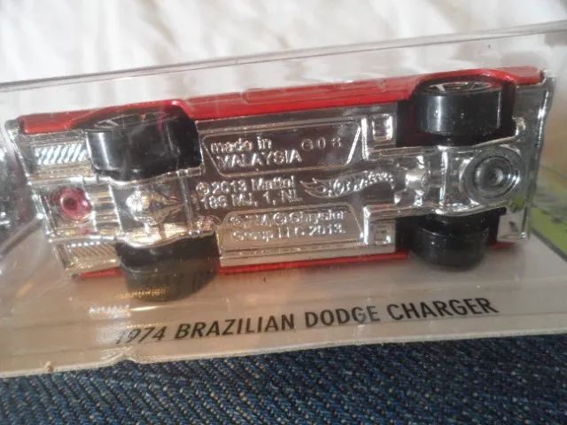 Miniatura Hot Wheels 1974 Brazilian Charger vermelho novo no blister - Foto 4