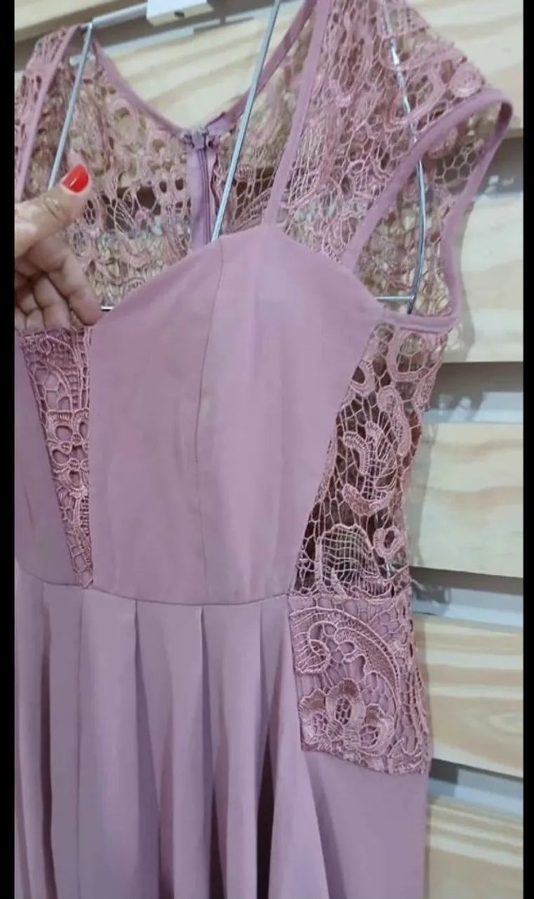 Vestido de Festa Longo Rose
