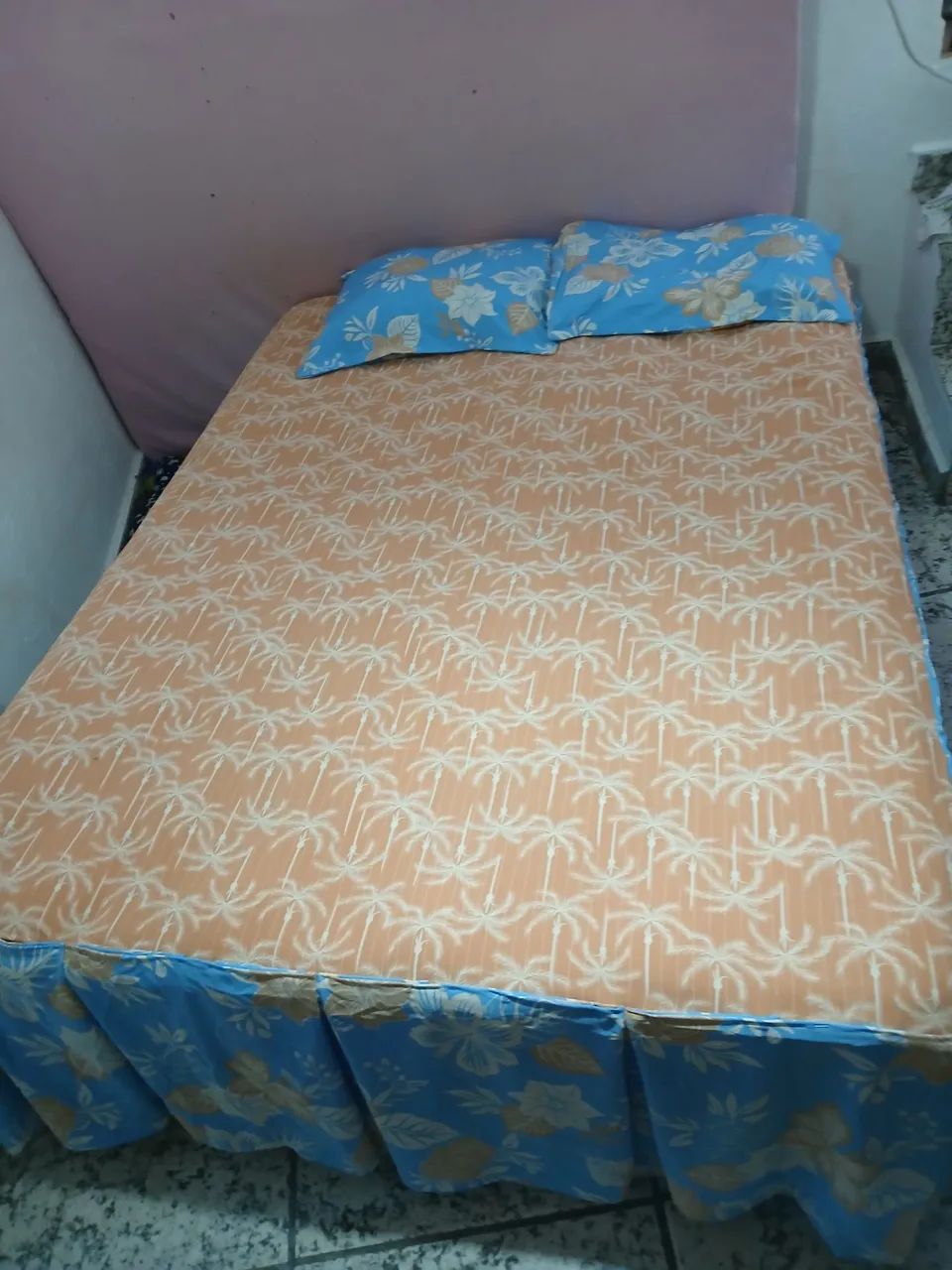 Jogo de Cama com Lençol, Fronha e Saia - Foto 2