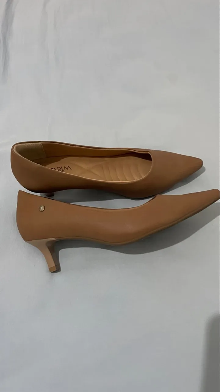 Sapatos scarpin feminino salto baixo