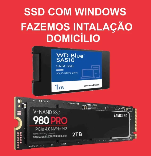 Ssd 240 gigas com sistema operacional