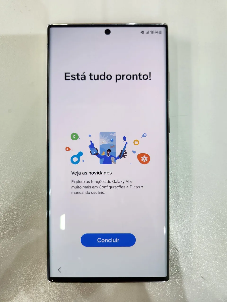 Tela Display Samsung Galaxy S23 Ultra 100% Original com Aro Prata