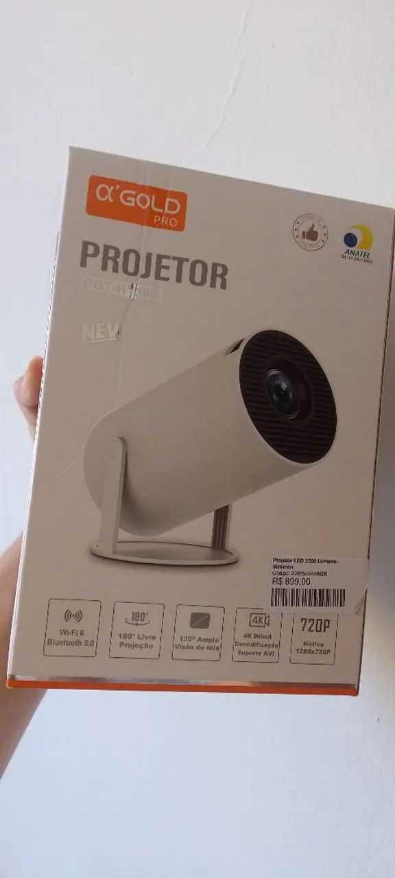 Projetor Alpha Gold Pro - Imagem de Alta Qualidade
