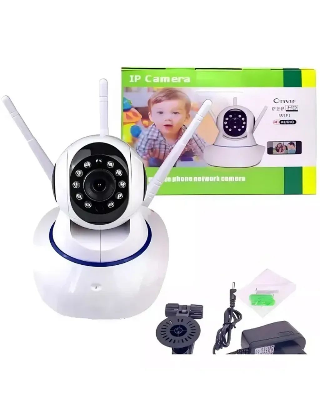 Camera de Segurança Babá Eletronica com 3 Antenas, Visão Noturna - Foto 3