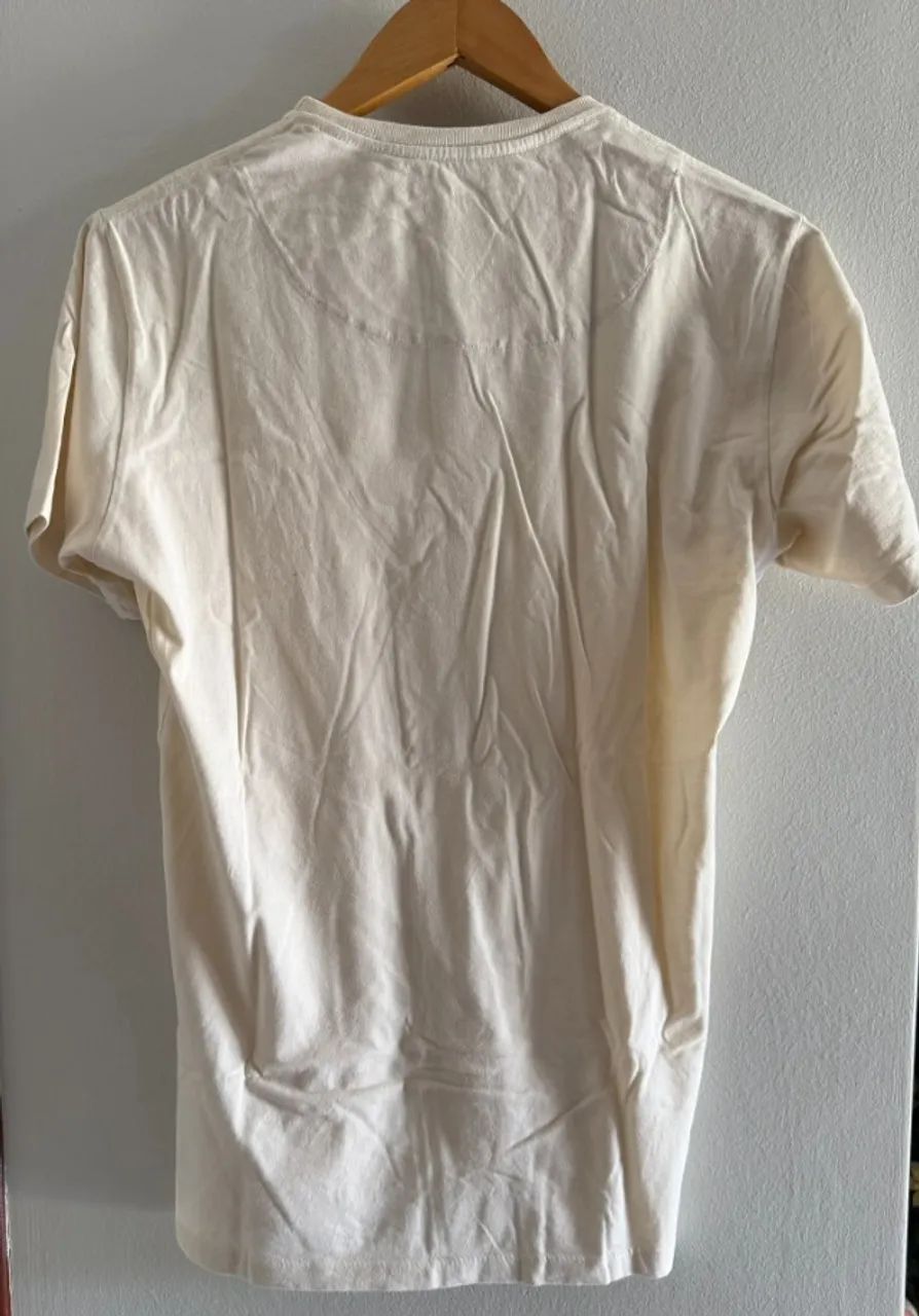 Camiseta básica, DLT, cor creme, Tamanho M - Foto 2