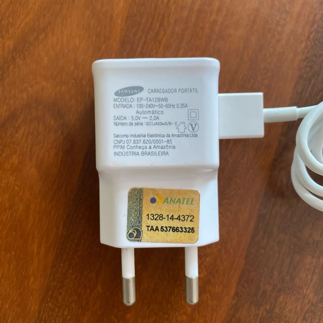 Fonte Original Samsung +Cabo similar tipo C (Leia o anúncio - Foto 2