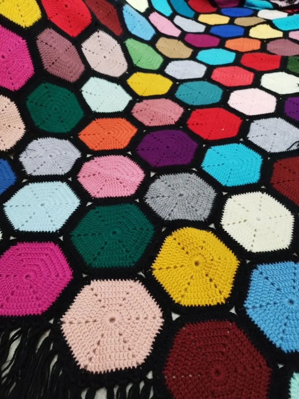 Colcha Crochê  Colorido - Foto 3