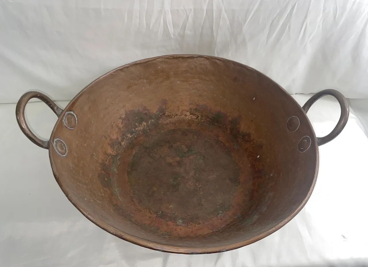 Tacho Antigo De Cobre - Grande