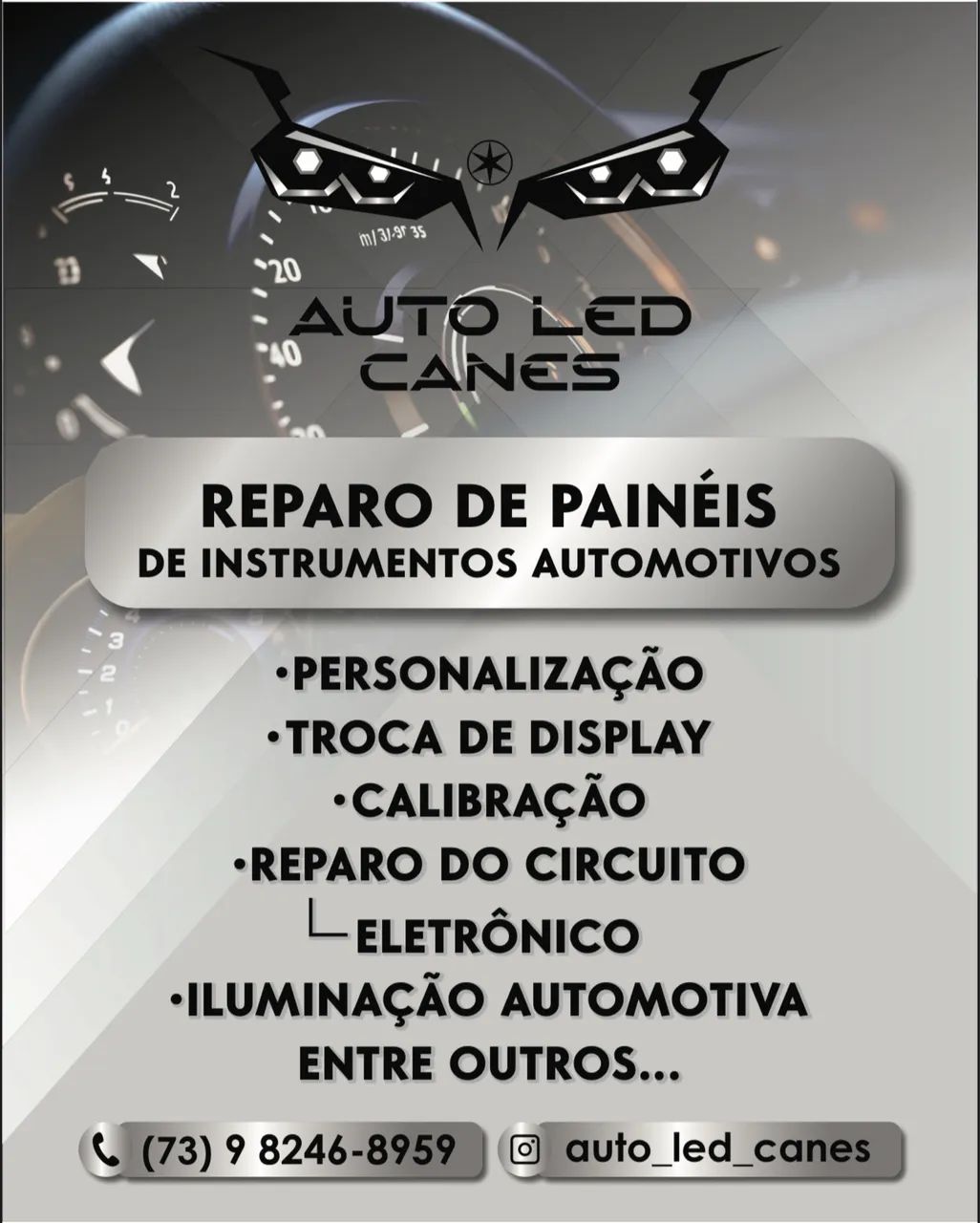 Reparo e customização de painéis automotivo 