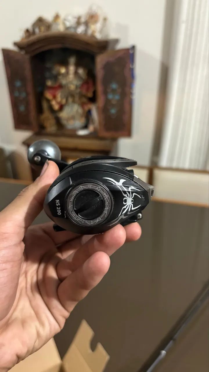 Vara de pesca completa fibra de carbono - Foto 4