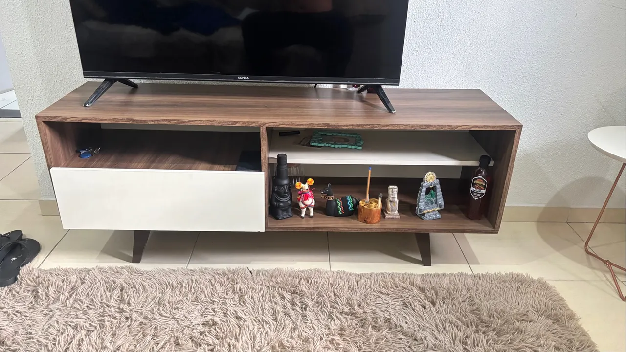 Rack para TV com design moderno e funcional