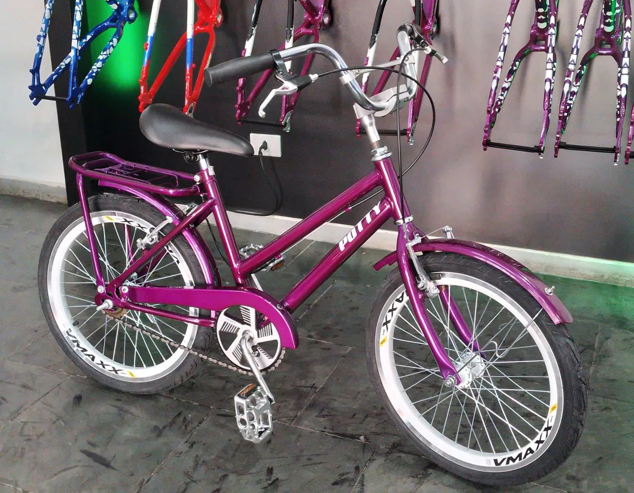 Bicicleta Aro 20 Roxa Ceci Potty - Foto 3