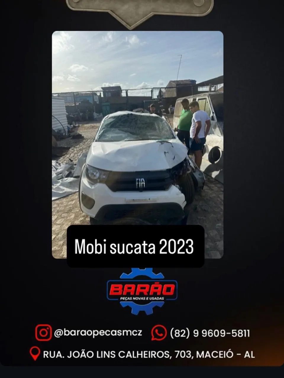 Sucata Fiat Mobi 2023 - Peças e Acessórios