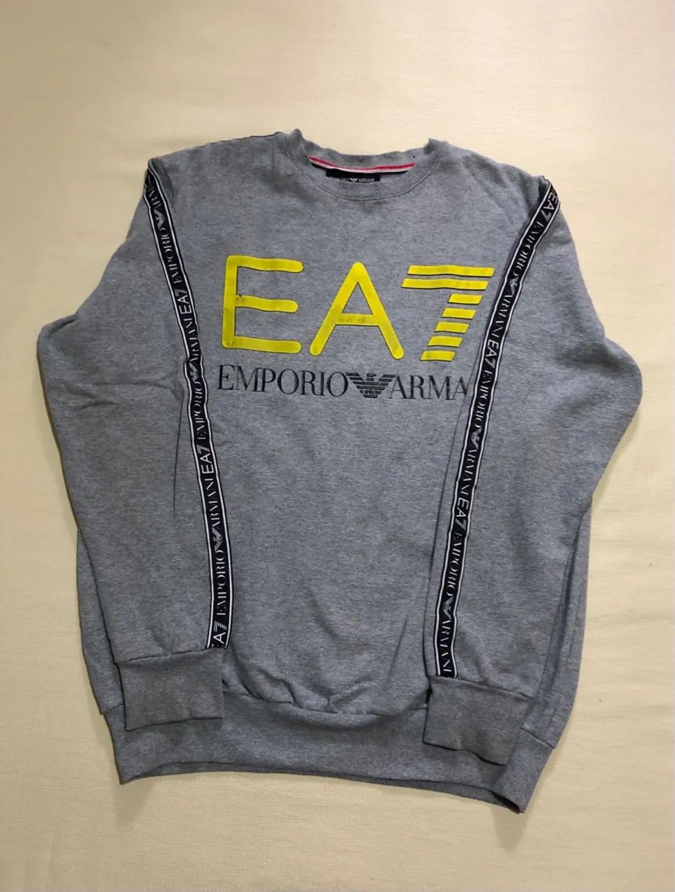 Blusa de Moletom masculino Empório Armani GG Roupas Parque