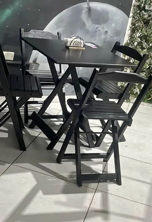 Jogo de Mesa e Cadeiras para Restaurante Dobravies  - Foto 2
