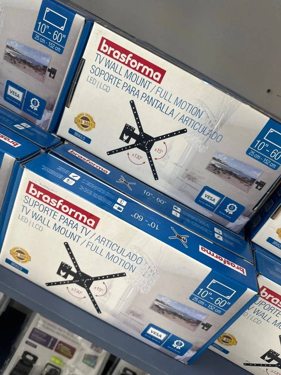 Suporte TV Articulado Brasforma 10-60''