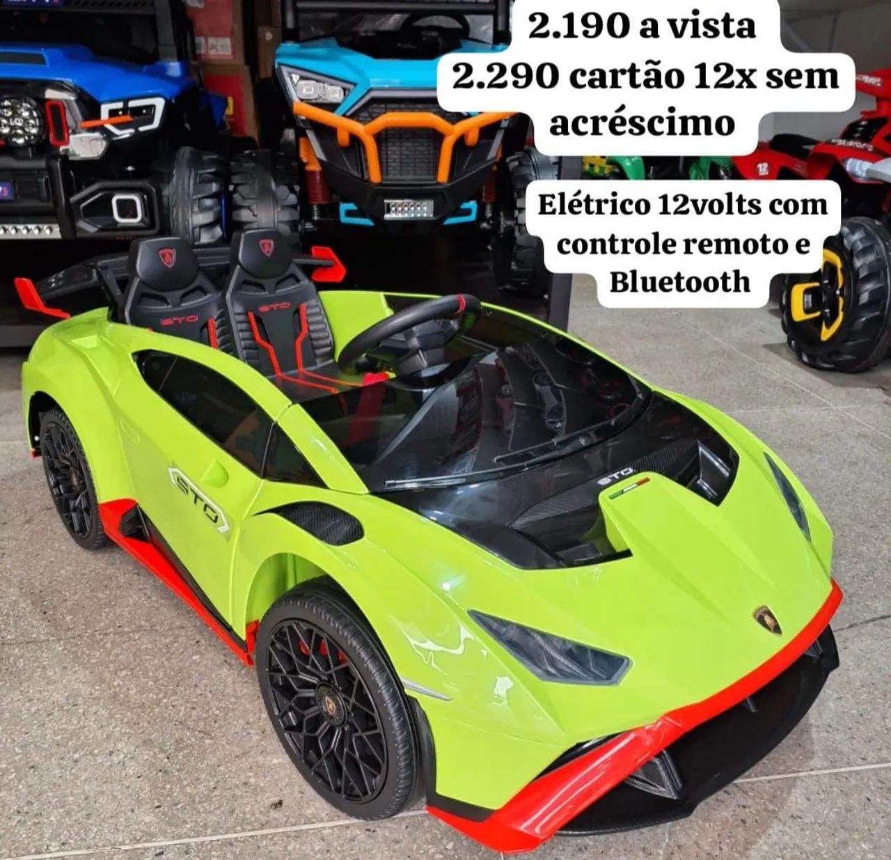 Carrinho elétrico infantil lamborghini  - Foto 2