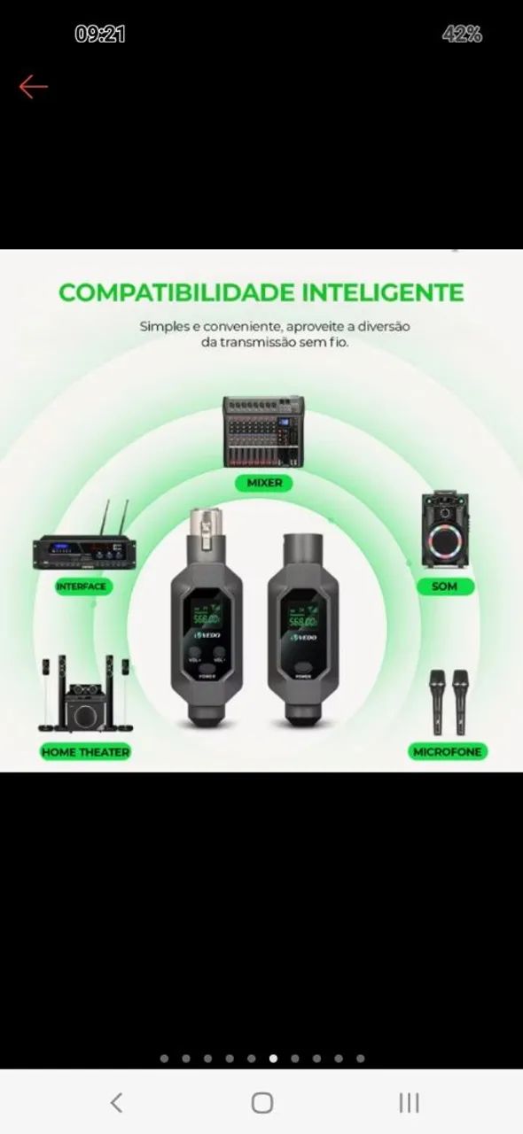 Conversor sem fio xlr - Foto 3