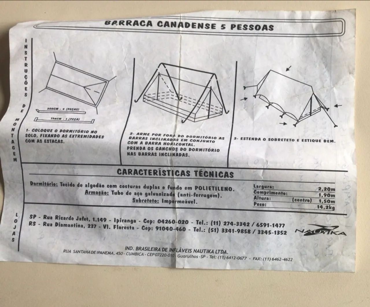 Barraca Canadense Panorâmica 5 Pessoas Nautika Para Camping (Usada) - Foto 6