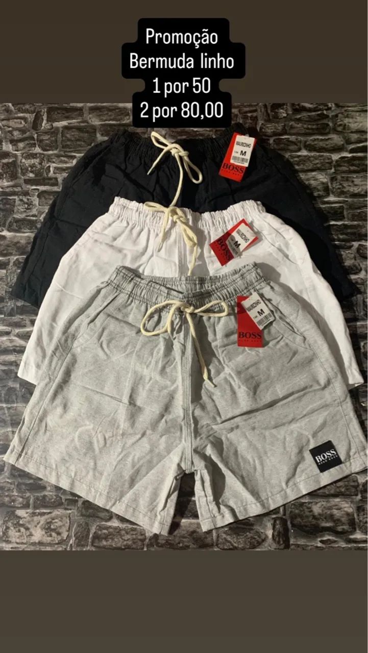 Bermudas linho 