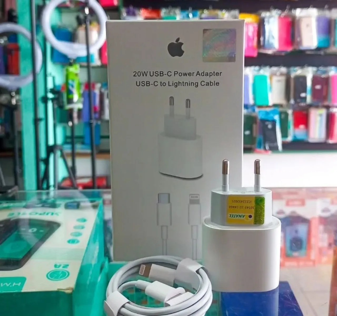 Carregador de iPhone turbo Apple completo cabo e fonte a Pronta Entrega