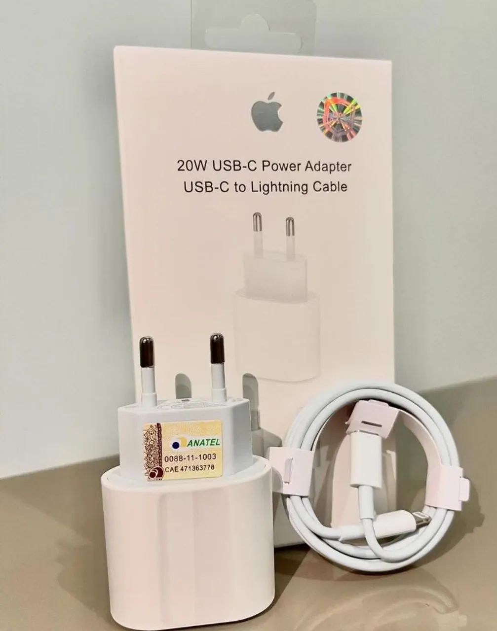 Carregador Apple 20W USB-C com Cabo Lightning - Original