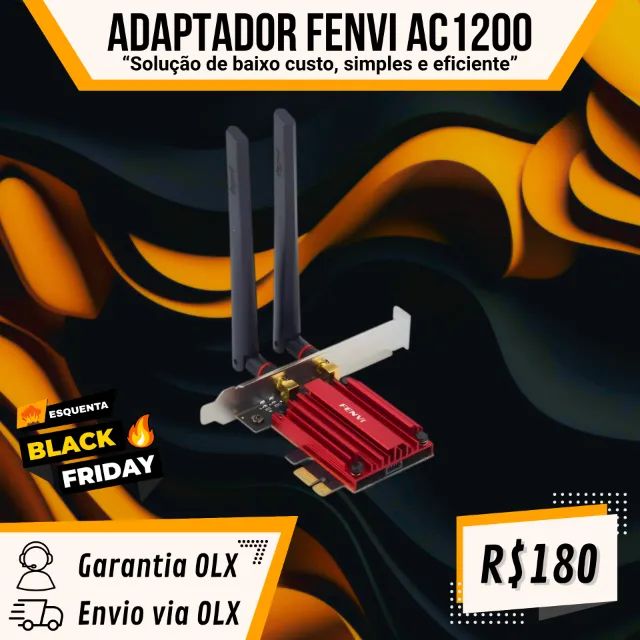 Fenvi AC1200 WiFi/Bluetooth Adapter Compatible with PCI-Express Slot x1/x4/x8/x1664169995698177121