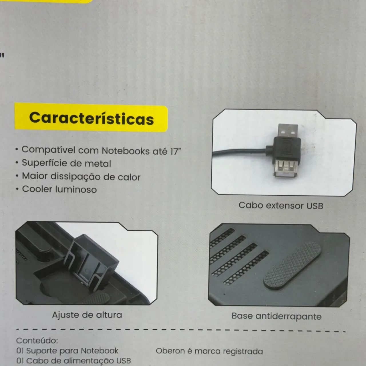 Suporte de notebook com cooler  - Foto 2