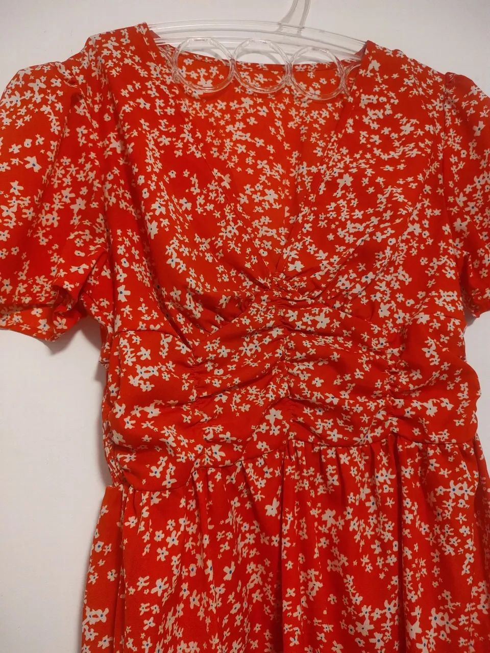 Vestido floral vermelho - tam PP - Foto 2