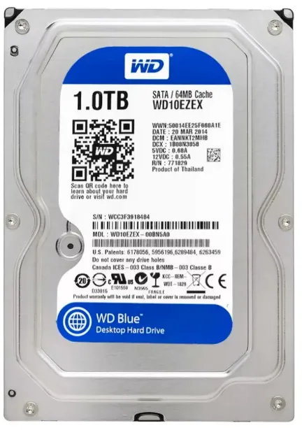 Hd 1Tb Western Digital WD10EZEX Perfeito Estado