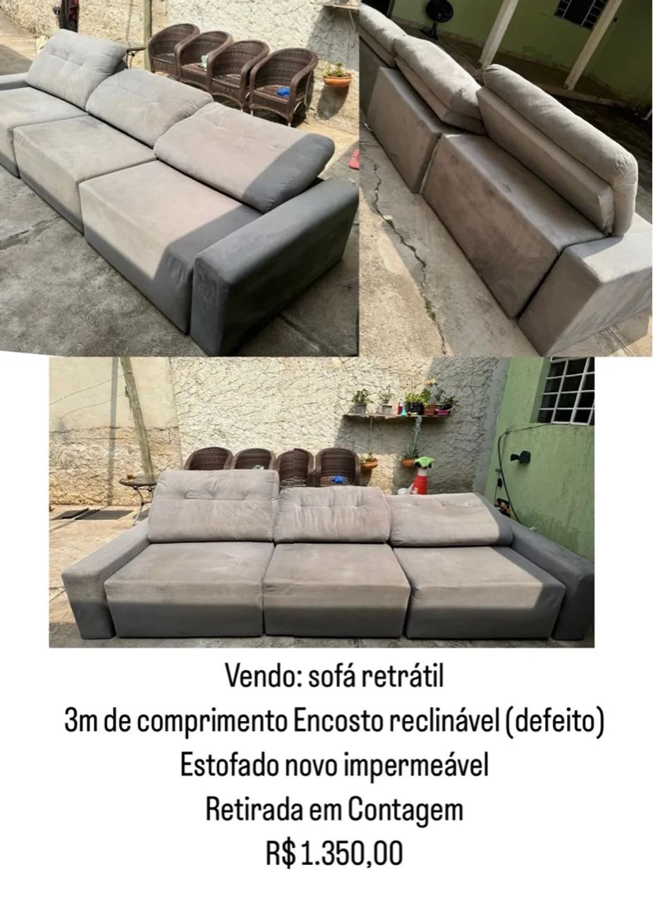 Sofá retrátil 3 metros