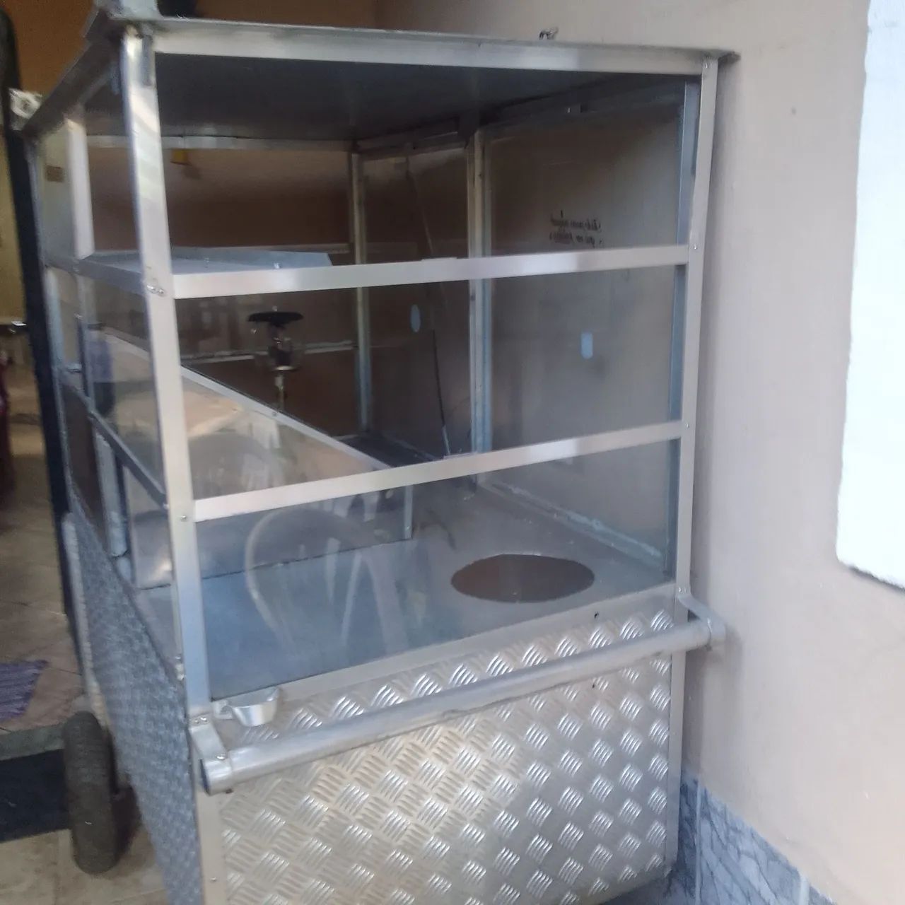 Carrinho De pipoca de aluminio bom estado  - Foto 5