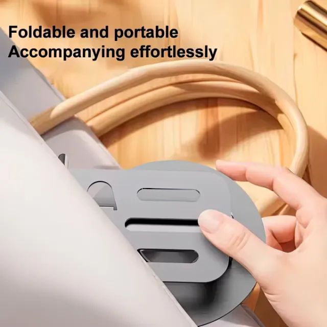Suporte de Mesa em Alumínio Com Ajuste Giratório Para Celular Tablet - Foto 3