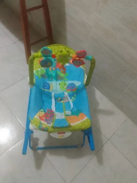Cadeirinha de descanso crescendo comigo sapinho Fisher Price