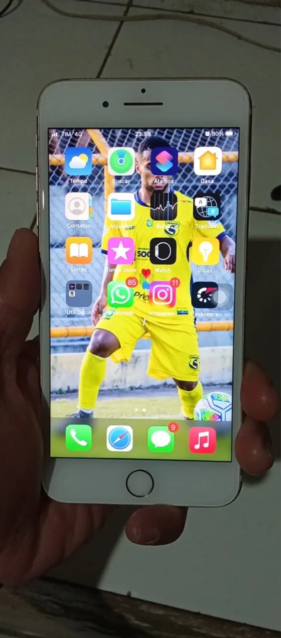 iPhone 7plus bem conservado 128 GB saúde da bateria em 97%