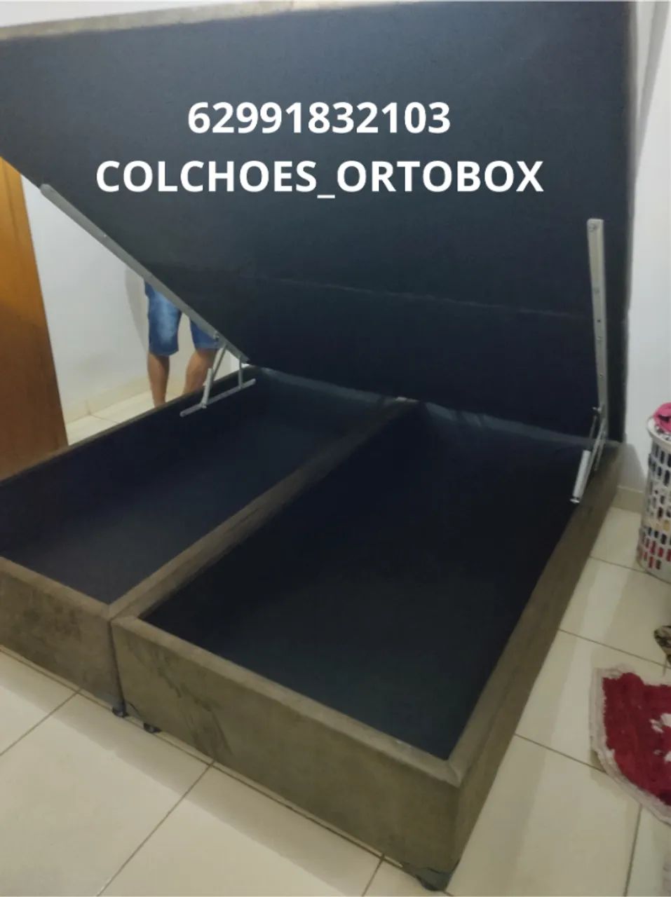 Cama Box Baú Queen size blindado e reforçado  - Foto 2