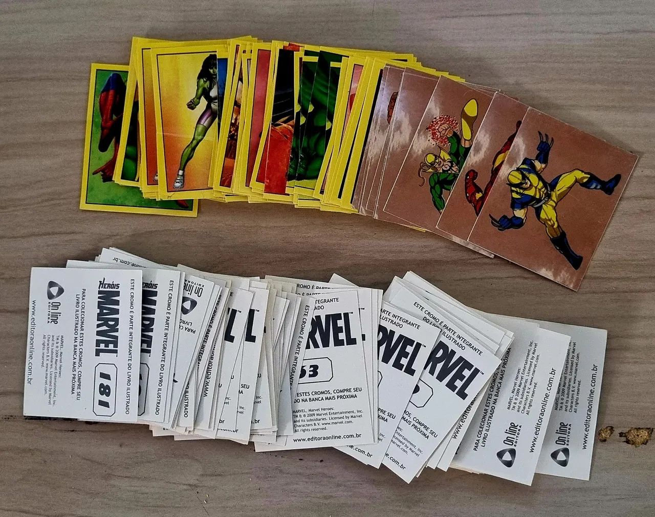 Lot - 186 Stickers - Marvel Heroes - 2009 - Online Edition - Never Used