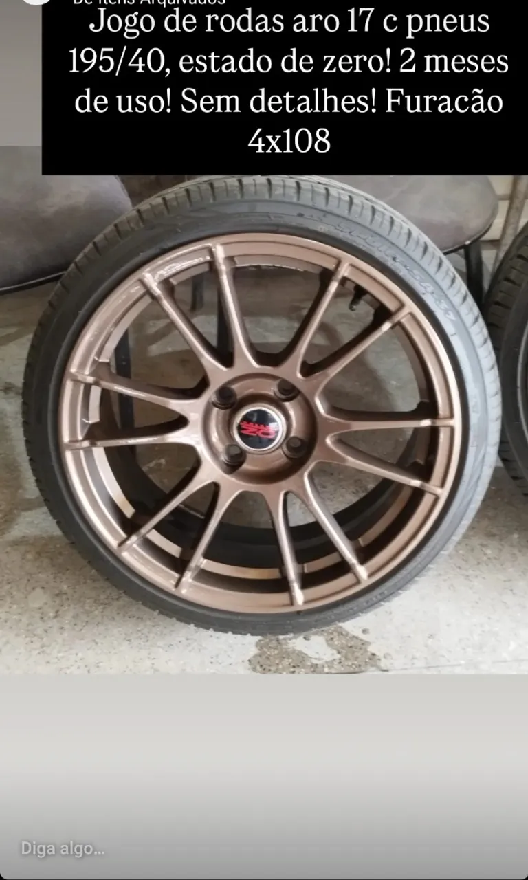 Rodas aro 17 c pneus