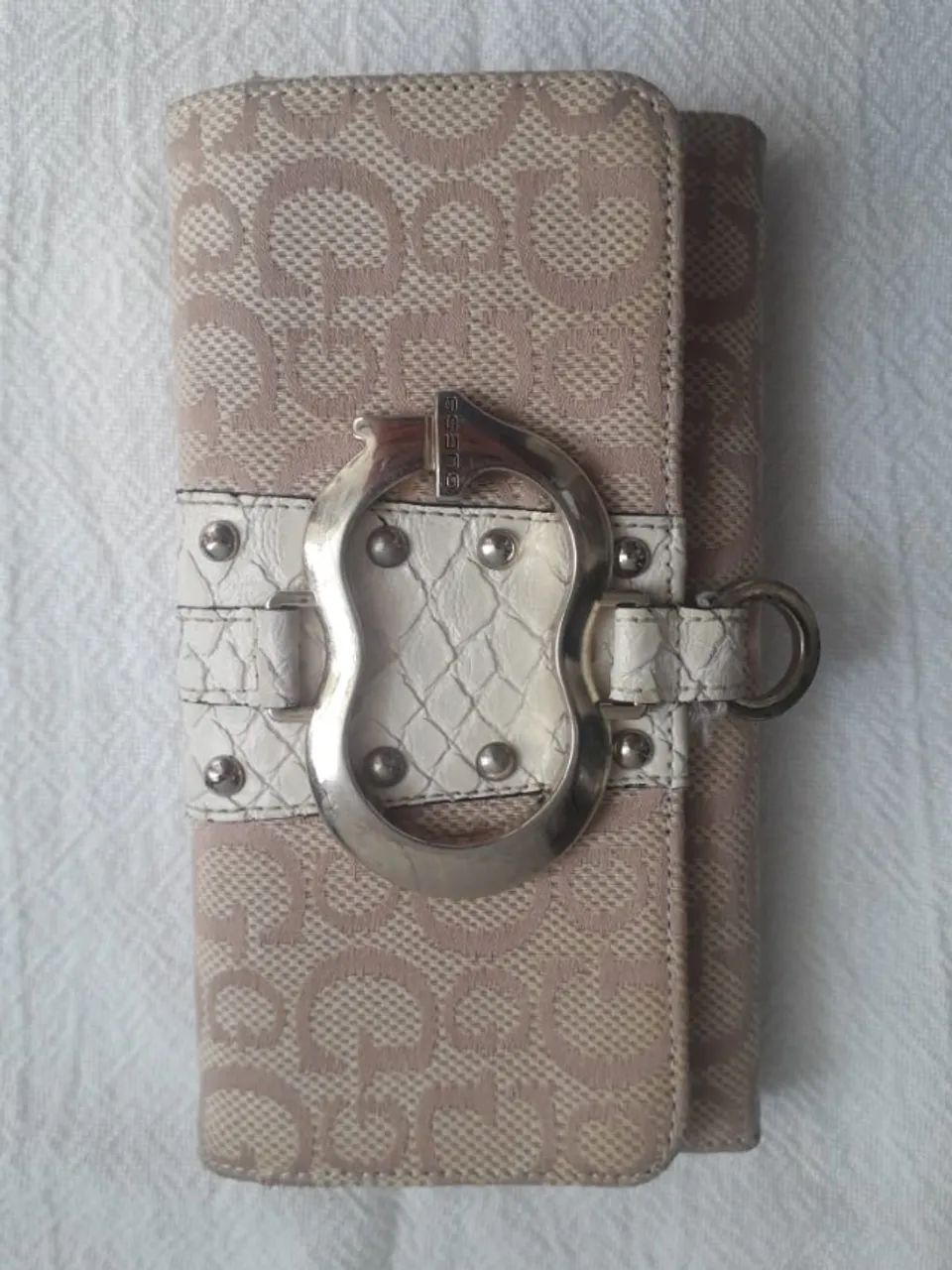 Carteira Guess Clutch Feminina De Couro Legítimo Clássica