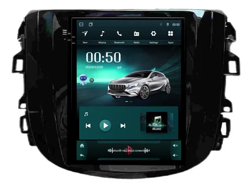 Multimídia Tesla Frontier 2017 A 2023 Adak 2ram 32gb 9.7' Cor Black Piano