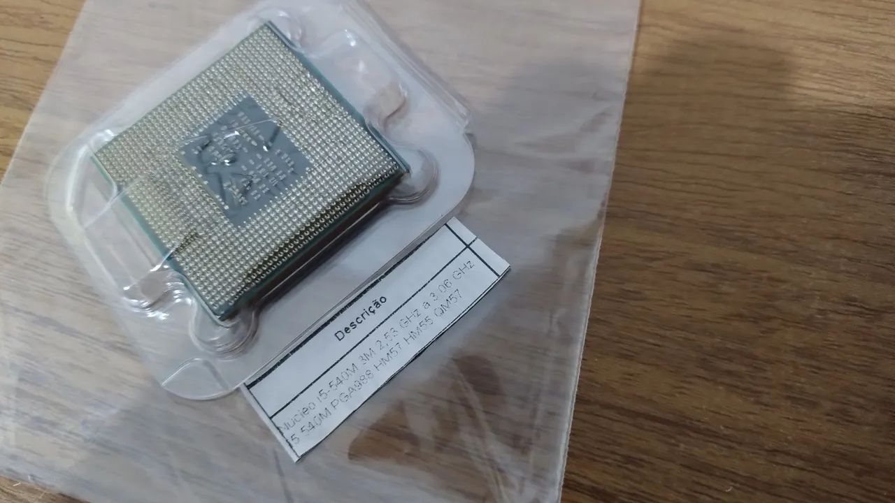 Processador i5 540m 2.53 a 3.06 ghz ( novo ) socket 998rpga. - Temos i7 620m 3.3ghz  - Foto 2