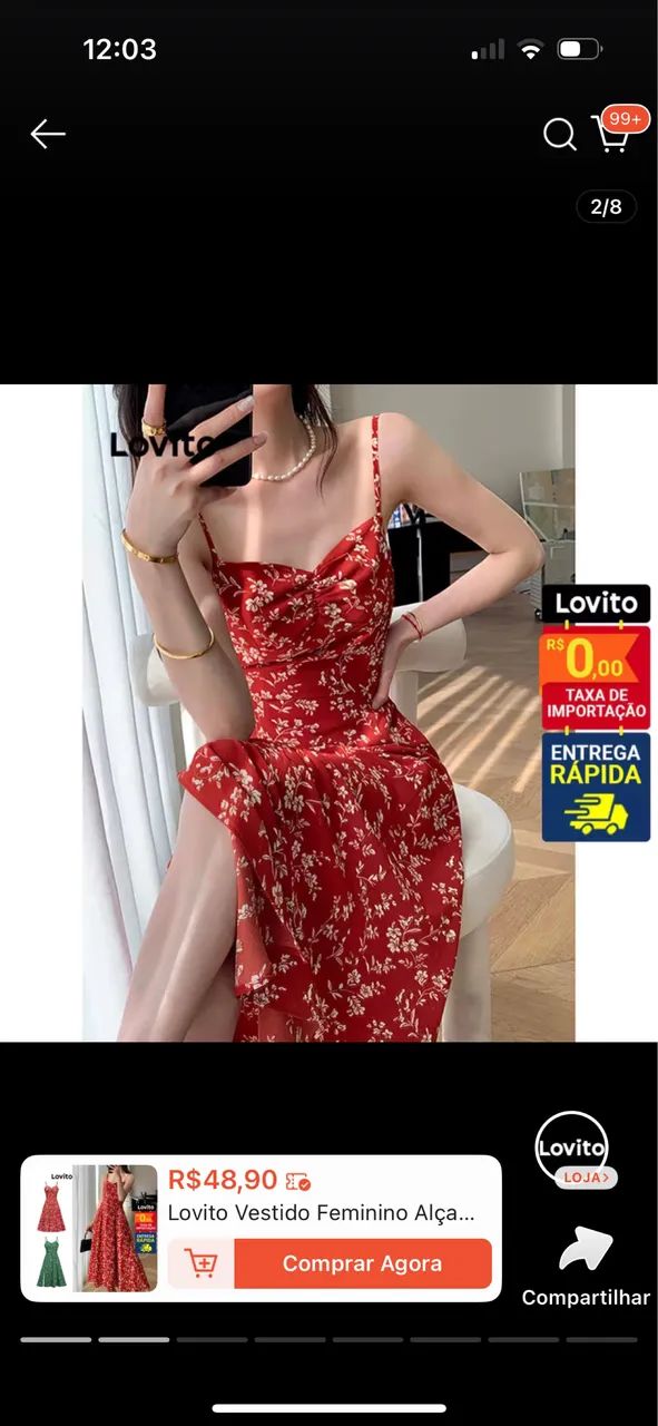 Vestido lovito estampa floral - Foto 2